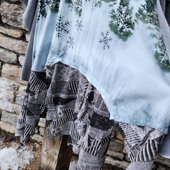 Cardinal Upcycled Patchwork Tunic Dress - Picture 4 of 4